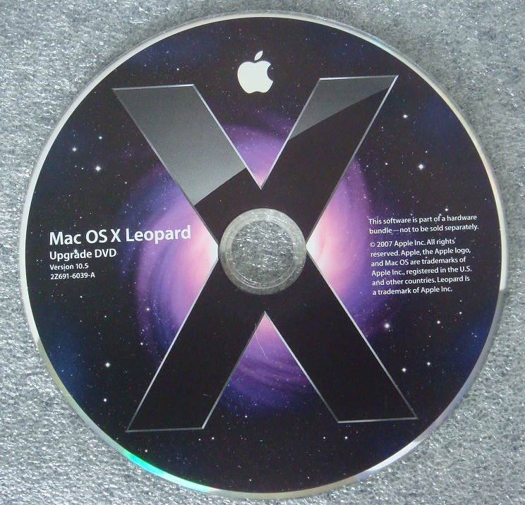 Mac OS X Leopard Upgrade DVD 10.5