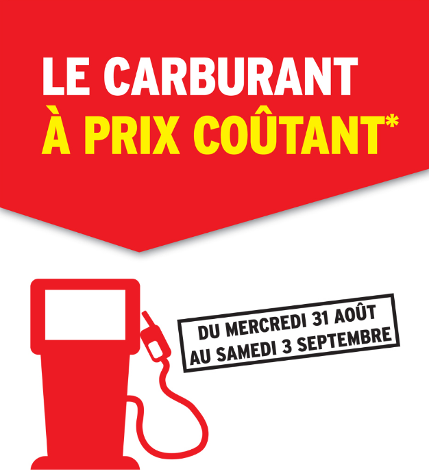 Carburant à Prix Coûtant chez Inter du 31 août au 03 septembre 2016